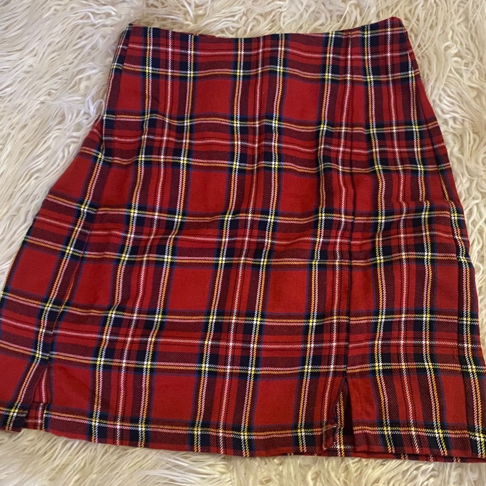 Brandy Melville plad skirt.